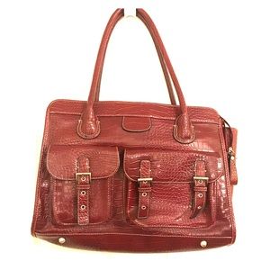 Merona laptop bag faux crocodile finish